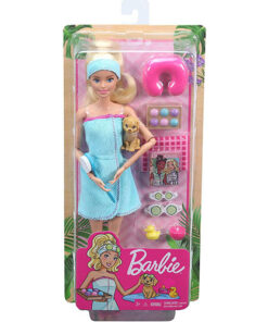Barbie - ברבי בובה בספא עם אביזרים GJG55 לילדים