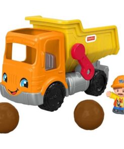 פישר פרייס ליטל פיפל משאית פינוי מנגנת GKR56 לילדים – תמונה 2