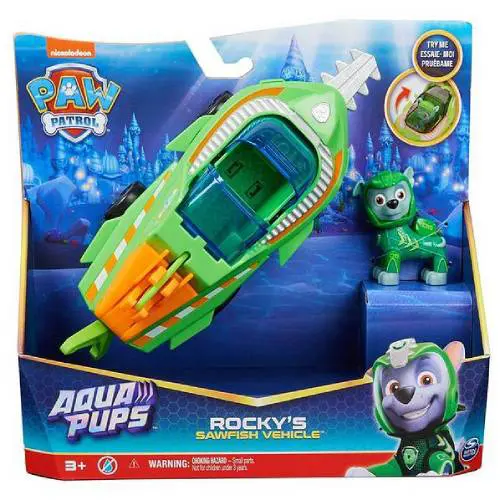 מפרץ ההרפתקאות  רוקי ורכב דג מסור 6065229 Aqua Pups לילדים