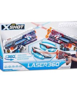 רובה לייזר מארז זוגי טאג עם משקפיים 36602 לילדים Zuru X-Shot Skins Leser 360