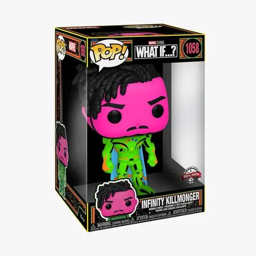בובת פופ ג'מבו Infinity Killmonger Black Light 62814T !Funko POP