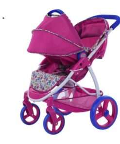 עגלה לבובה BABY ALIV עם בובה וסלקל D85991 לילדים