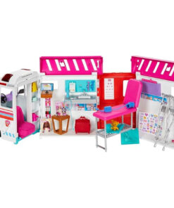 בובה ברבי אמבולנס ואביזרים HKT79 – תמונה 4